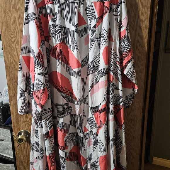 Step in style chic Abstract Button-Up layered dress - Picture 6 of 6